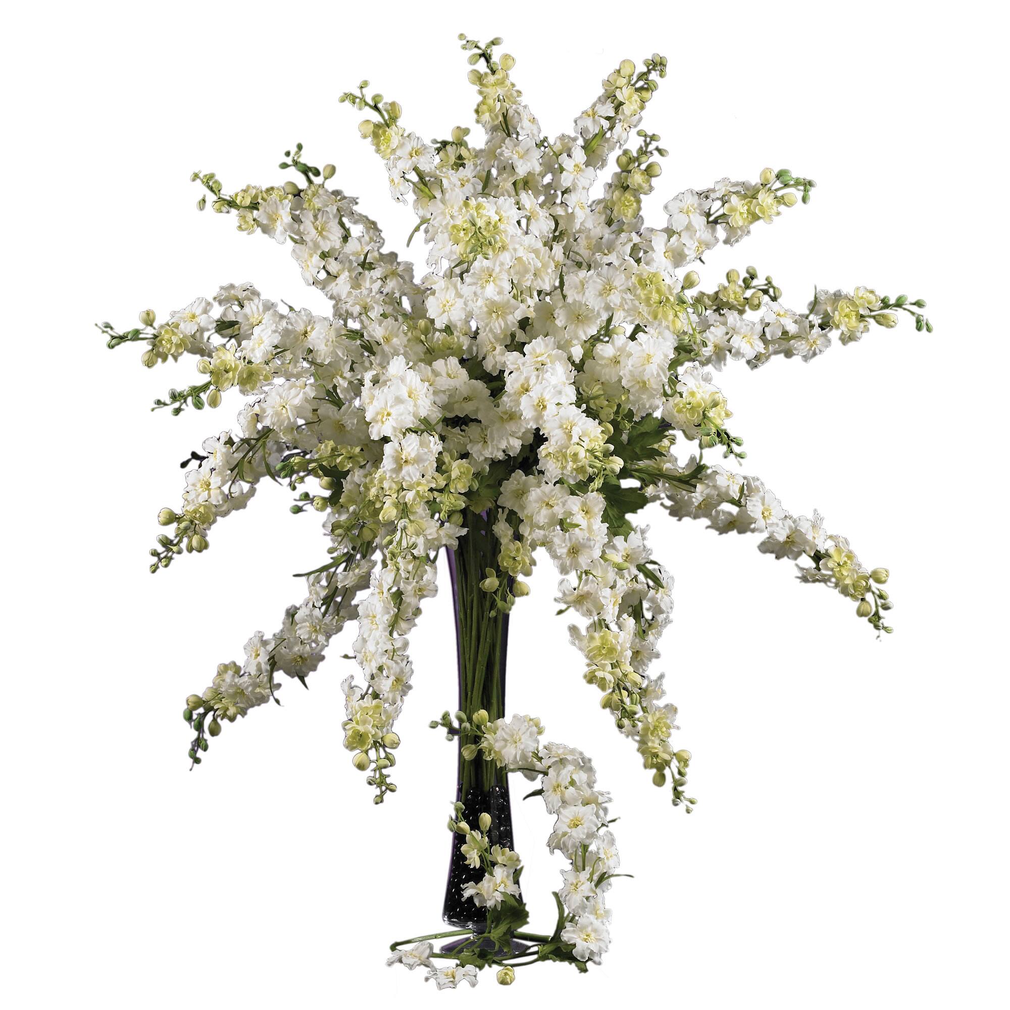 White Delphinium Stem, 12ct.